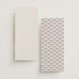 "Deco Nouveau" - Wedding Programs in Vanilla by Lori Wemple - Back of Card Options