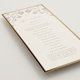 "Deco Nouveau" - Wedding Programs in Vanilla by Lori Wemple - Detail