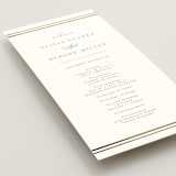 "Classic Elegance" - Wedding Programs in Pearl by Nicole Walsh - Detail