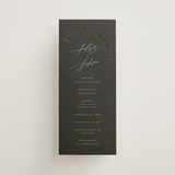 "The Arc" - Wedding Programs in Truffle by Vera Lim - Front