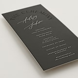 "The Arc" - Wedding Programs in Truffle by Vera Lim - Detail