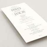 "Unite" - Wedding Programs in Opal by Leah Bisch - Detail
