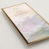 "Mountain" - Wedding Programs in Latte by Lori Wemple - Detail