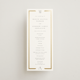 "Chisel" - Wedding Programs in Quartz by Kristie Kern - Front