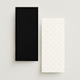 "Defined" - Wedding Programs in Snow by mo kelley - Back of Card Options