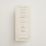 "Ornate Elegance" - Wedding Programs in Ivory by Maria Hilas-Louie - Front