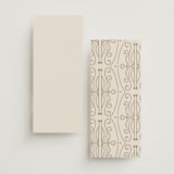 "Ornate Elegance" - Wedding Programs in Ivory by Maria Hilas-Louie - Back of Card Options