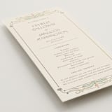 "Ornate Elegance" - Wedding Programs in Ivory by Maria Hilas-Louie - Detail
