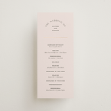 "Deco Band" - Wedding Programs in Blush by Kindred Fields - Front