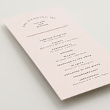 "Deco Band" - Wedding Programs in Blush by Kindred Fields - Detail