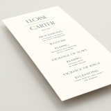 "Inventive" - Wedding Programs in Pepper by Olivia Raufman - Detail