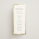 "Brushed Edge" - Wedding Programs in Silk by Kelly Schmidt - Front