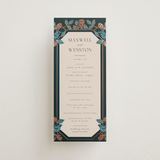 "Wedding birds" - Wedding Programs in Onyx by Ana de Sousa - Front
