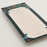"Wedding birds" - Wedding Programs in Onyx by Ana de Sousa - Detail