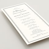 "Polished" - Wedding Programs in Cotton by Jennifer Postorino - Detail