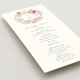"Timeless Blooms" - Wedding Programs in Peony by Susan Moyal - Detail