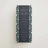 "Deco pattern" - Wedding Programs in Cote d'azur by Ana de Sousa - Front