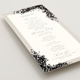 "Bouquet Toss" - Wedding Programs in Smoke by Robert and Stella - Detail