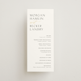 "Postcard" - Wedding Programs in Snow by Kaydi Bishop - Front