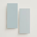 "Delicacy" - Wedding Programs in Dusty Blue by Angela Thompson - Back of Card Options