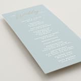 "Delicacy" - Wedding Programs in Dusty Blue by Angela Thompson - Detail