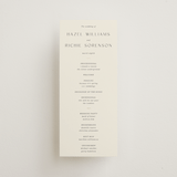 "Walnut" - Wedding Programs in Linen by Blustery August - Front