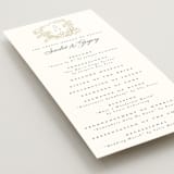 "Rococo" - Wedding Programs in Pearl by Jenna Holcomb - Detail