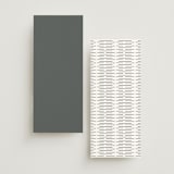 "Minimal Monogram" - Wedding Programs in Granite by Jackie Mangiolino - Back of Card Options