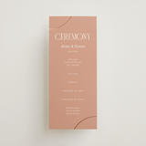 "Unity" - Wedding Programs in Clay by Morgan Kendall - Front