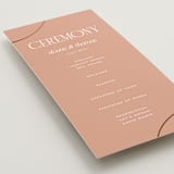 "Unity" - Wedding Programs in Clay by Morgan Kendall - Detail