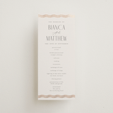 "Newberry" - Wedding Programs in Bisque by Kristie Kern - Front