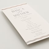 "Newberry" - Wedding Programs in Bisque by Kristie Kern - Detail