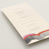 "Agate" - Wedding Programs in Gem by Sumak Studio - Detail