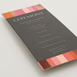 "Patchwork Border" - Wedding Programs in Fruit Punch by Morgan Kendall - Detail