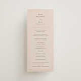 "Champagne" - Wedding Programs in Rose by Ani Somi - Front
