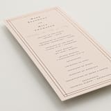 "Champagne" - Wedding Programs in Rose by Ani Somi - Detail