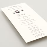 "Brooklyn Bridge" - Wedding Programs in Chiffon by Cass Loh - Detail