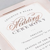 "Forever Elegant" - Wedding Programs in Mauve by Hooray Creative - Detail