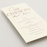"Together" - Wedding Programs in Cream Puff by Pixel and Hank - Detail