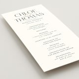 "Overlay" - Wedding Programs in Silk by Kelly Schmidt - Detail