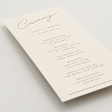 "Encircled Love" - Wedding Programs in Taupe by Kelly Schmidt - Detail