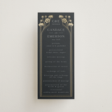 "Nouveau flowers" - Wedding Programs in Navy by Ana de Sousa - Front