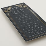 "Nouveau flowers" - Wedding Programs in Navy by Ana de Sousa - Detail