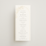"Bianca" - Wedding Programs in Ink by Kristie Kern - Front