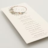"Jasmine" - Wedding Programs in Dusk by Susan Moyal - Detail