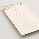 "Everly" - Wedding Programs in Latte by Kristie Kern - Detail