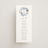 "Layered florals" - Wedding Programs in Serenity by Susan Moyal - Front