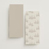 "Vista" - Wedding Programs in Fallen Snow by Robin Ott - Back of Card Options