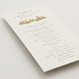 "Vista" - Wedding Programs in Fallen Snow by Robin Ott - Detail