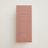 "Warm affection" - Wedding Programs in Dusty Rose by Stacey Meacham - Front